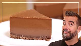 Tarta de NUTELLA en 5 min SIN HORNO SIN HUEVO  Receta FÁCIL [upl. by Heinrik]