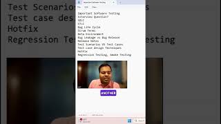 Software Testing Important Interview Questions SoftwareTesting AutomationTesting shorts [upl. by Nerraw]
