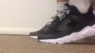 Nike Air Huarache Run Ultra  UnboxingOn Feet  Perfect Fit [upl. by Annawak]