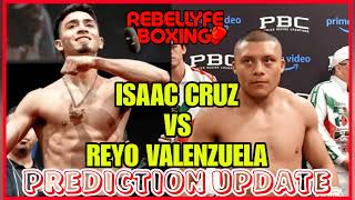 KNOCKOUT ISAAC CRUZ VS JOSE VALENZUELA PREDICTION UPDATE [upl. by Drawe]