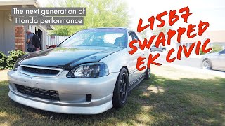 L15B7 Swapped EK Civic Old school meets Hondas newest technology [upl. by Martainn]