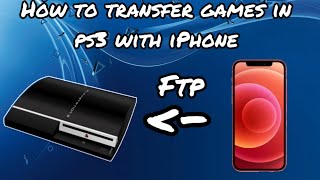 How to transfer Games in PS3 using FTP with iPhone [upl. by Hadley]