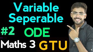 variable separable differential equations in hindi  variable separable method in hindi  ODE 2 [upl. by Otokam762]