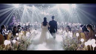 Crazy Rich AsiansDisney themed wedding  Sandy amp Calebs Wedding Reception Highlights [upl. by Eirb955]