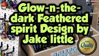 tuto paracord 😏001Glownthedark feathered spiritDesign by jake little [upl. by Gar]