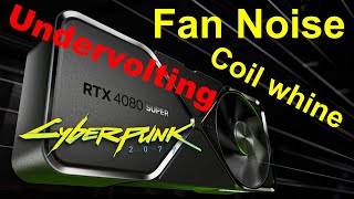 RTX 4080 Super Founders Edition  Fan noise Coil whine Undervaluing 2820MHz  0975V [upl. by Eugenie728]