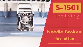 Smartstitch Embroidery Machine S1501 Troubleshooting Needles Break Too Often [upl. by Nievelt759]