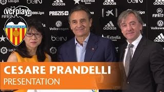 CESARE PRANDELLI PRESENTATION  VALENCIA CF [upl. by Llerehs]