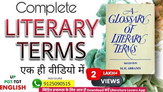 LITERARY TERMS in English Literature in Hindi  AKSRajveer  Literature Lovers [upl. by Eetse]