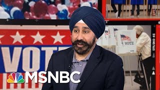 Ravi Bhalla Wins Hoboken Mayoral Race After Flyers Label Him Terrorist  Velshi amp Ruhle  MSNBC [upl. by Magna]