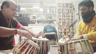 Tabla Lesson Punjab Kaida  Brussels kolkata europe Sandipbanerjee [upl. by Kensell]