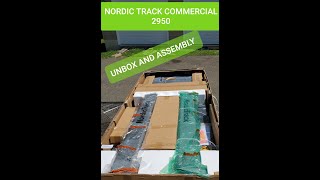 NORDIC TRACK 2950 TREADMILL UNBOXING AND ASSEMBLY [upl. by Fernas]