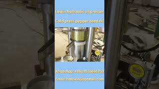 Cold pressed pepper seed oil oilpressmachine oilextraction machine [upl. by Bar]