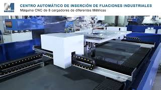 CENTRO DE INSERCION MECOS CNC CON 8 CARGADORES [upl. by Martica]