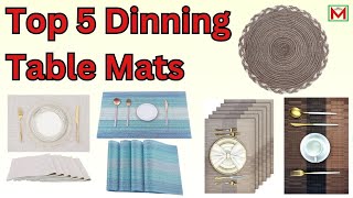 Top 5 Best Dinning Table Mat Sets  Best Placemats Set on Amazon 2024 [upl. by Ennaira474]