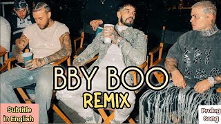 BBY BOO REMIX  iZaak Anuel AA y Jhayco Prolog SongSubtitle in English [upl. by Lucic]