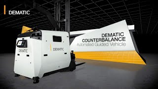 Dematic Counterbalance Automated Guided Vehicle AGV [upl. by Novrej]