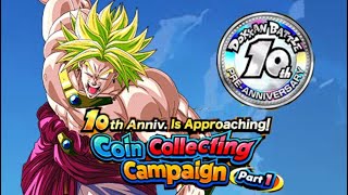 HOW TO GET THE 10TH ANNIVERSARY WARM UP COINS amp COMPLETE THE PART 1 MISSIONS DBZ DOKKAN BATTLE [upl. by Giesecke]