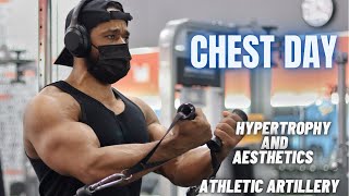 Hypertrophy And Aesthetics Chest Day  Athletic Artillery [upl. by Tat]