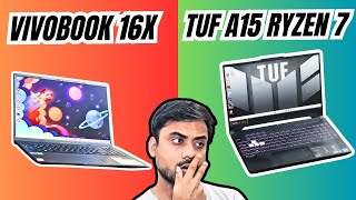 Asus vivobook 16x vs Asus TUF Gaming a15  Best Laptop Under 60000 [upl. by Warchaw]