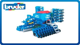 Bruder Toys Lemken Solitair 9 Sowing Combination 02026 [upl. by Hserus648]