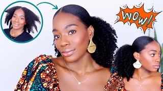 SLEEK LOW PUFF ON NATURAL HAIR ⎜HOW TO STYLE YOUR FRIZZY amp CURLY HAIR [upl. by Raleigh365]