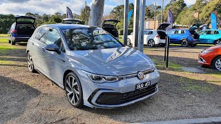 Volkswagen NEW Golf 8 in 4K 2020 Style Moonstone Grey 18 inch quotDallasquot Walk around amp detail inside [upl. by Anavoj]