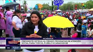 Conmemoran 45° aniversario del triunfo de la revolución sandinista en Nicaragua [upl. by Haveman]