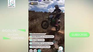 Motocross kids ripping on dirt bikes on Bigo Live [upl. by Willey861]