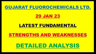 Gujarat Fluorochemicals ltd share latest news Strengths and weaknesses [upl. by Godbeare]