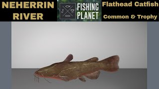 Fishing Planet Neherrin River Flathead Catfish Common amp Trophy [upl. by Fleeta]