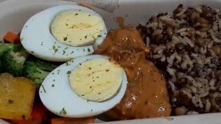 Mediterranean Chicken with Brown Rice ll Boiled Egg and Salad ll The Good Bowl [upl. by Llorrad20]