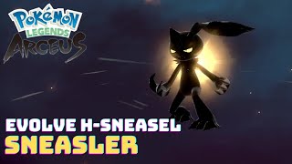 How to Evolve Sneasel into Sneasler in Pokemon Legends Arceus [upl. by Lisandra208]