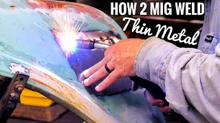 How to MIG Weld THIN Sheet Metal Plus BONUS Content [upl. by Syxela720]