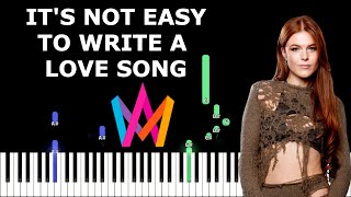 Its Not Easy to Write a Love Song  Dotter  Piano Tutorial [upl. by Aynam182]