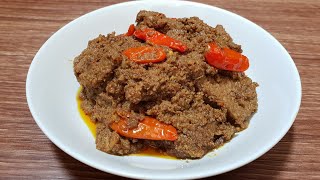 Rendang Daging Sapi  Cara Mudah Membuat Rendang Daging Sapi [upl. by Chryste]