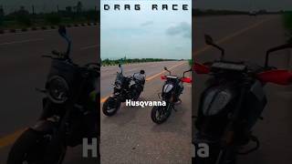 Husqvarna Svartpilen 401 vs KTM Duke 390 bs6 Drag Race  race vs winner stunt shortvideo biker [upl. by Pollux]