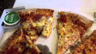 Pizza Hut Papa Johns Pizza Review 10 pizza deal [upl. by Attej769]