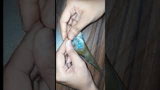 how to make thinner mehendi cone at home  mehendi coneShinewithshreya mehendi youtubeshorts [upl. by Ramhaj]