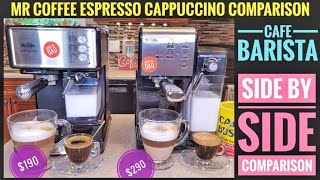 Mr Coffee Cafe Barista VS Mr Coffee OneTouch Coffee House Espresso Cappuccino Latte Maker [upl. by Ternan]