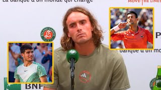 Tsitsipas was Asked to Pick between Alcaraz amp Djokovic His Answer is [upl. by Auria]