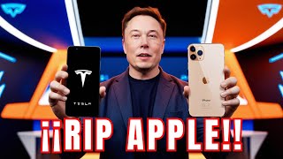 Elon Musk ¡LANZAMIENTO del NUEVO TELÉFONO de Tesla que DERROTARÁ al NUEVO iPhone [upl. by Ahtnams815]