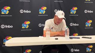 Lance Leipold discusses KU’s loss to ASU [upl. by Anawyt]