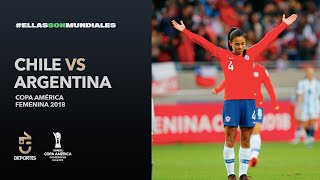 Chile 4  0 Argentina  Copa América Femenina 2018  CHV Noticias [upl. by Fanechka]