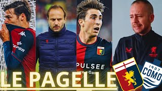 Genoa  Como 11 GIALLO PER PAGELLE ALEX GOL E LEADERSHIP MIRETTI SCIAGURA GILARDINO NON IMPARA [upl. by Ayhtak811]