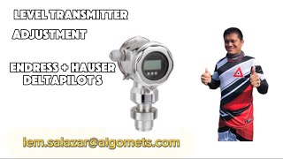 Level Transmitter Adjustment  Endress  Hauser  Deltapilot S  Hart  Tagalog Tutorial [upl. by Aurea]