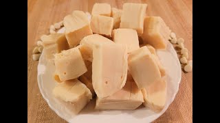 White Chocolate Fudge with Sweetened Condensed Milk 👨‍🍳😀 Easy 2 Ingredient Recipe [upl. by Ingles]