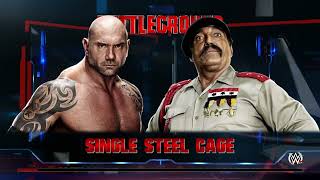 WWEBATISTA VS GENERAL ADNAN  SINGLE STEEL CAGE PLAYING AS BATISTAwwe smackdown steelcagematch [upl. by Nnylyaj50]