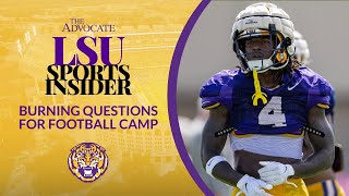 July 23 LSU football burning questions before training camp [upl. by Kcirde]