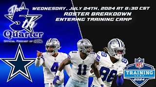 Dallas Cowboys Roster Breakdown Entering Training Camp [upl. by Alracal]